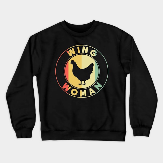 Funny Farmer Animal Pet Wing Women Chickens Lover Crewneck Sweatshirt by Caskara